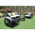 Hot Sale New Design Wicker Synthétique PE Poly rotin Sofa set mobilier de jardin Tout le temps